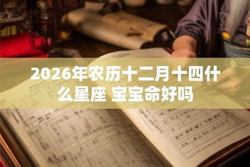 2026年农历十二月十四什么星座 宝宝命好吗 2026年农历十二月十四什么星座 宝宝命好吗
