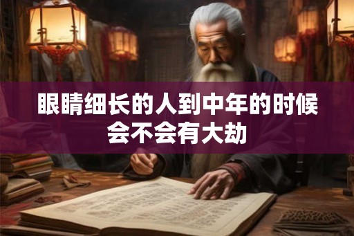 眼睛细长的人到中年的时候会不会有大劫