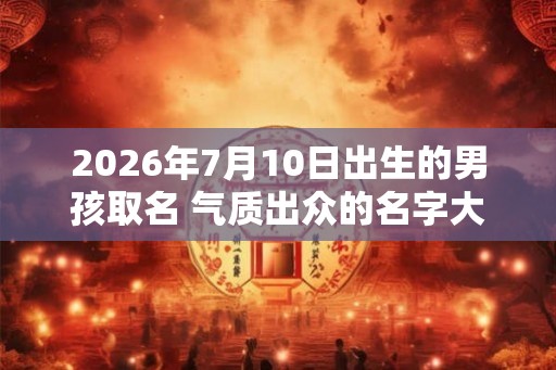 2026年7月10日出生的男孩取名 气质出众的名字大全 2026年7月10日出生的男孩取名 气质出众的名字大全