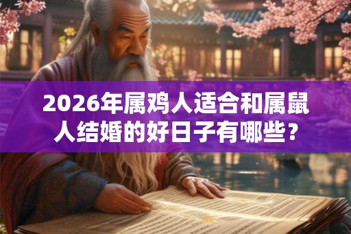 2026年属鸡人适合和属鼠人结婚的好日子有哪些？