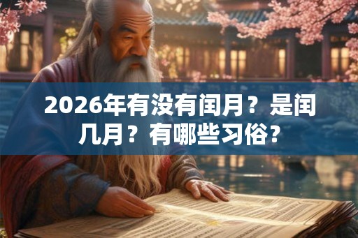 2026年有没有闰月？是闰几月？有哪些习俗？