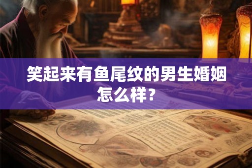 笑起来有鱼尾纹的男生婚姻怎么样？