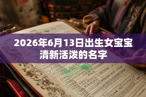 2026年6月13日出生女宝宝清新活泼的名字