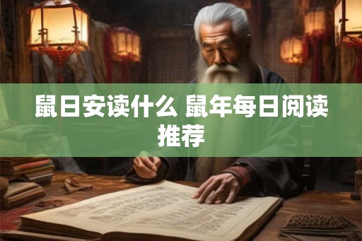 鼠日安读什么 鼠年每日阅读推荐