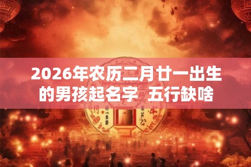2026年农历二月廿一出生的男孩起名字  五行缺啥