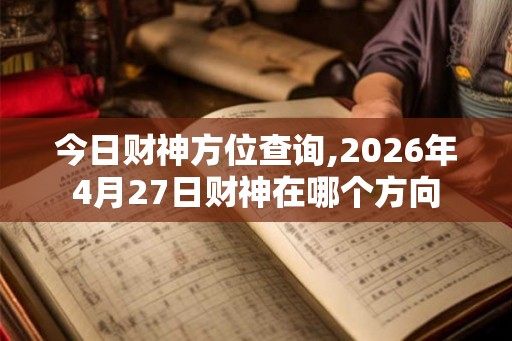 今日财神方位查询,2026年4月27日财神在哪个方向