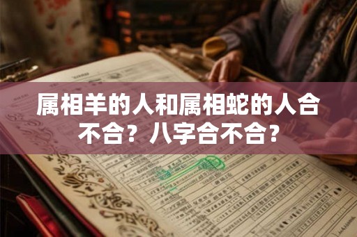 属相羊的人和属相蛇的人合不合？八字合不合？