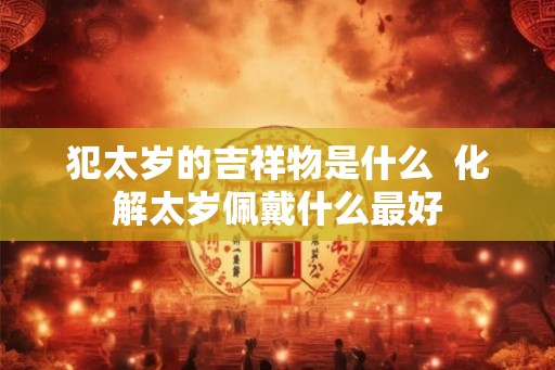 犯太岁的吉祥物是什么  化解太岁佩戴什么最好