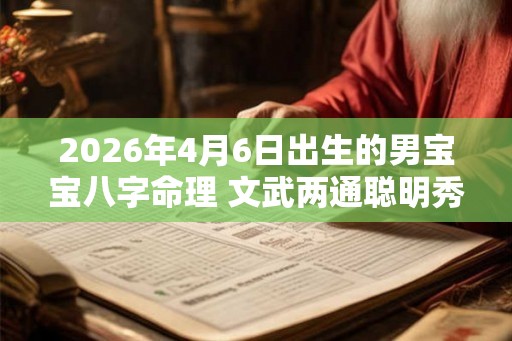 2026年4月6日出生的男宝宝八字命理 文武两通聪明秀气