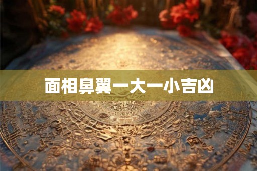 面相鼻翼一大一小吉凶