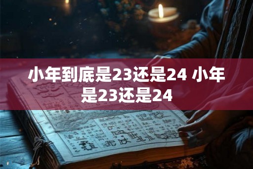小年到底是23还是24 小年是23还是24 小年到底是23还是24 小年是23还是24