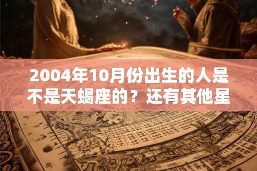 2004年10月份出生的人是不是天蝎座的？还有其他星座吗？