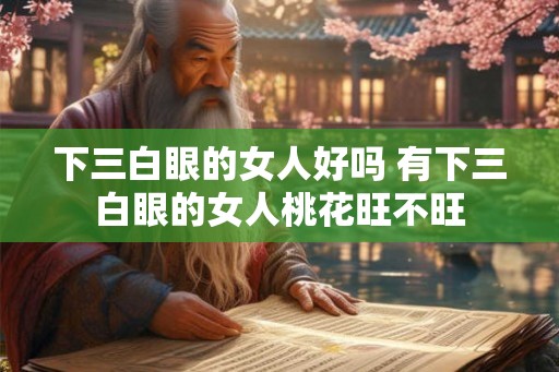 下三白眼的女人好吗 有下三白眼的女人桃花旺不旺