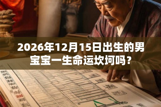 2026年12月15日出生的男宝宝一生命运坎坷吗？