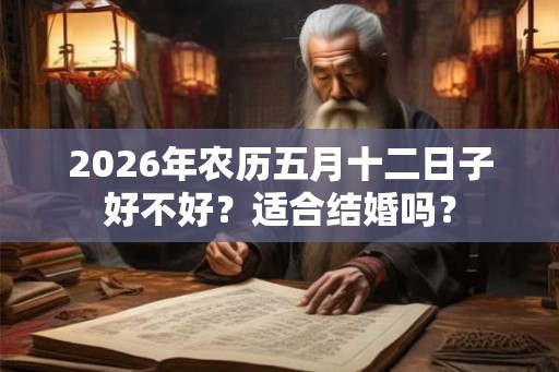 2026年农历五月十二日子好不好？适合结婚吗？