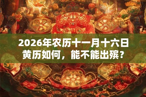 2026年农历十一月十六日黄历如何，能不能出殡？