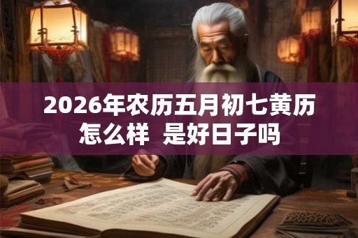 2026年农历五月初七黄历怎么样  是好日子吗
