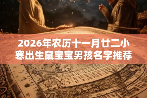 2026年农历十一月廿二小寒出生鼠宝宝男孩名字推荐