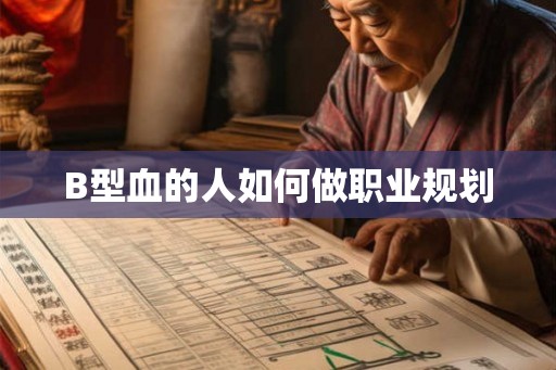 B型血的人如何做职业规划