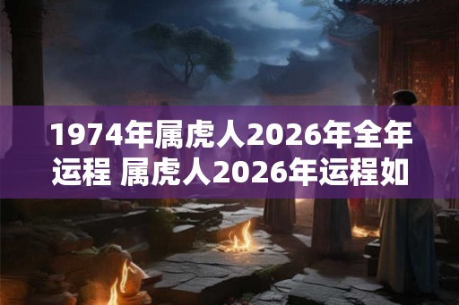 1974年属虎人2026年全年运程 属虎人2026年运程如何