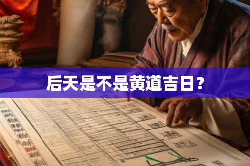 后天是不是黄道吉日？