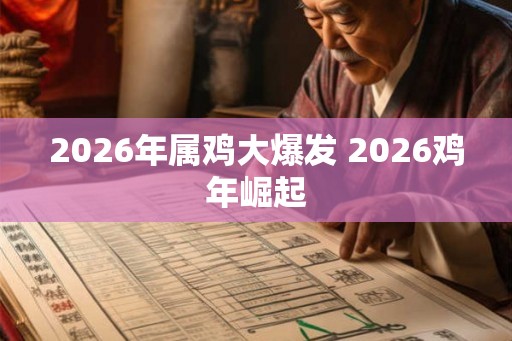 2026年属鸡大爆发 2026鸡年崛起 2026年属鸡大爆发 2026鸡年崛起