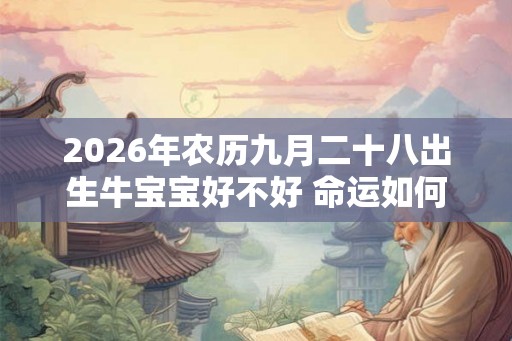 2026年农历九月二十八出生牛宝宝好不好 命运如何 2026年农历九月二十八出生牛宝宝好不好 命运如何