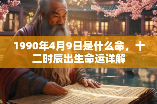 1990年4月9日是什么命，十二时辰出生命运详解