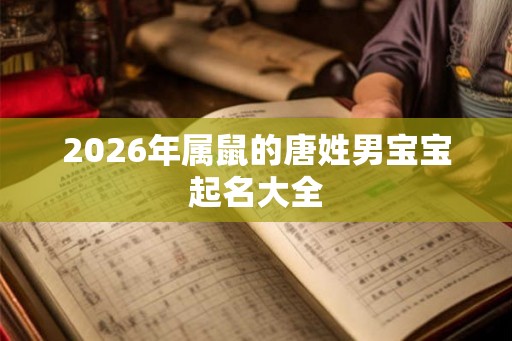 2026年属鼠的唐姓男宝宝起名大全 2026年属鼠的唐姓男宝宝起名大全