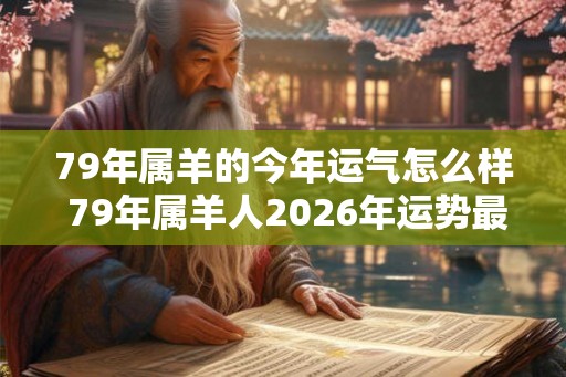 79年属羊的今年运气怎么样 79年属羊人2026年运势最新分析