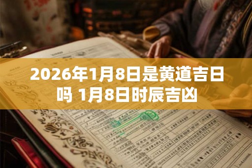 2026年1月8日是黄道吉日吗 1月8日时辰吉凶