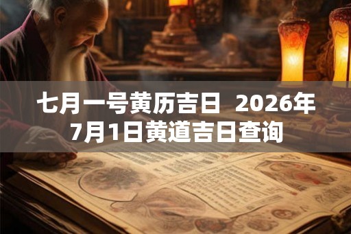 七月一号黄历吉日 2026年7月1日黄道吉日查询 七月一号黄历吉日 2026年7月1日黄道吉日查询