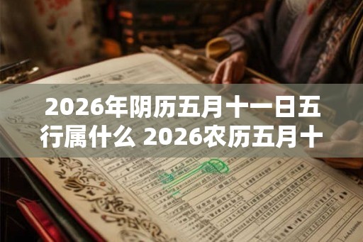 2026年阴历五月十一日五行属什么 2026农历五月十一对应的五行属性