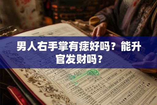 男人右手掌有痣好吗?能升官发财吗? 男人右手掌有痣好吗?能升官发财吗?