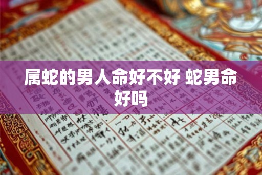 属蛇的男人命好不好 蛇男命好吗