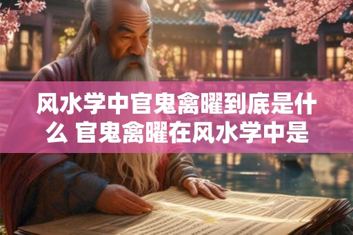 风水学中官鬼禽曜到底是什么 官鬼禽曜在风水学中是什么