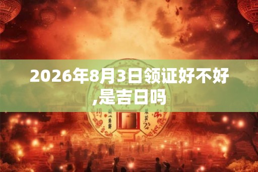 2026年8月3日领证好不好,是吉日吗 2026年8月3日领证好不好,是吉日吗