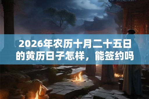 2026年农历十月二十五日的黄历日子怎样,能签约吗? 2026年农历十月二十五日的黄历日子怎样,能签约吗?