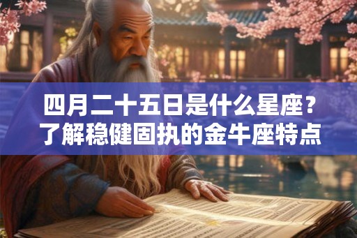 四月二十五日是什么星座？了解稳健固执的金牛座特点