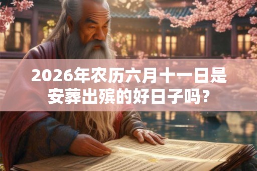 2026年农历六月十一日是安葬出殡的好日子吗？
