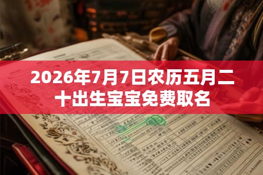 2026年7月7日农历五月二十出生宝宝免费取名 2026年7月7日农历五月二十出生宝宝免费取名