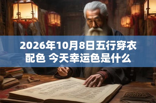 2026年10月8日五行穿衣配色 今天幸运色是什么