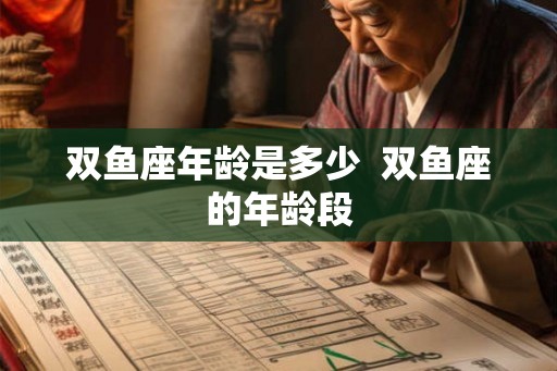 双鱼座年龄是多少 双鱼座的年龄段 双鱼座年龄是多少 双鱼座的年龄段