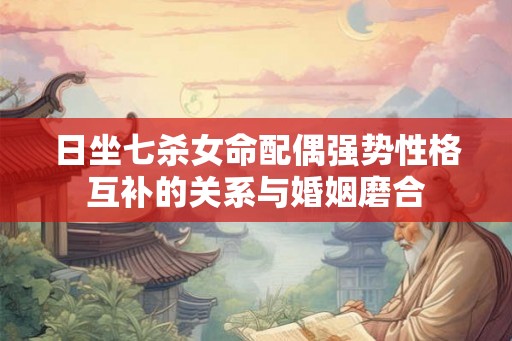 日坐七杀女命配偶强势性格互补的关系与婚姻磨合