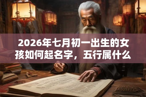 2026年七月初一出生的女孩如何起名字，五行属什么