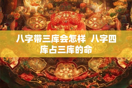 八字带三库会怎样  八字四库占三库的命