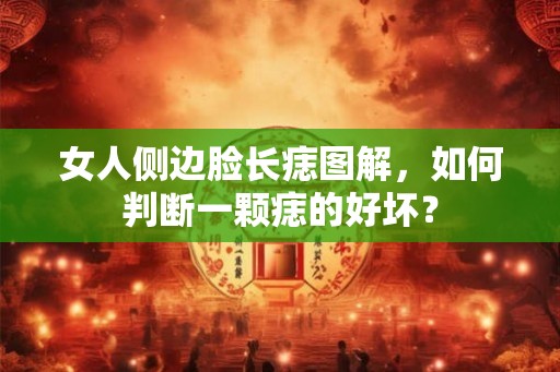 女人侧边脸长痣图解，如何判断一颗痣的好坏？