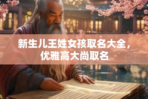 新生儿王姓女孩取名大全，优雅高大尚取名