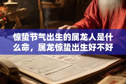 惊蛰节气出生的属龙人是什么命，属龙惊蛰出生好不好？