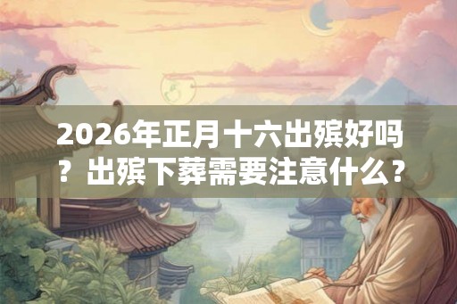 2026年正月十六出殡好吗？出殡下葬需要注意什么？